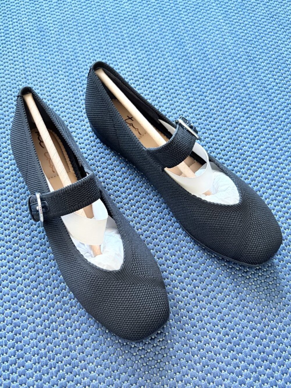 Me Too Soren-NR Black Mary Jane Flats Mesh Comfort Ballet Shoes Women 6.5